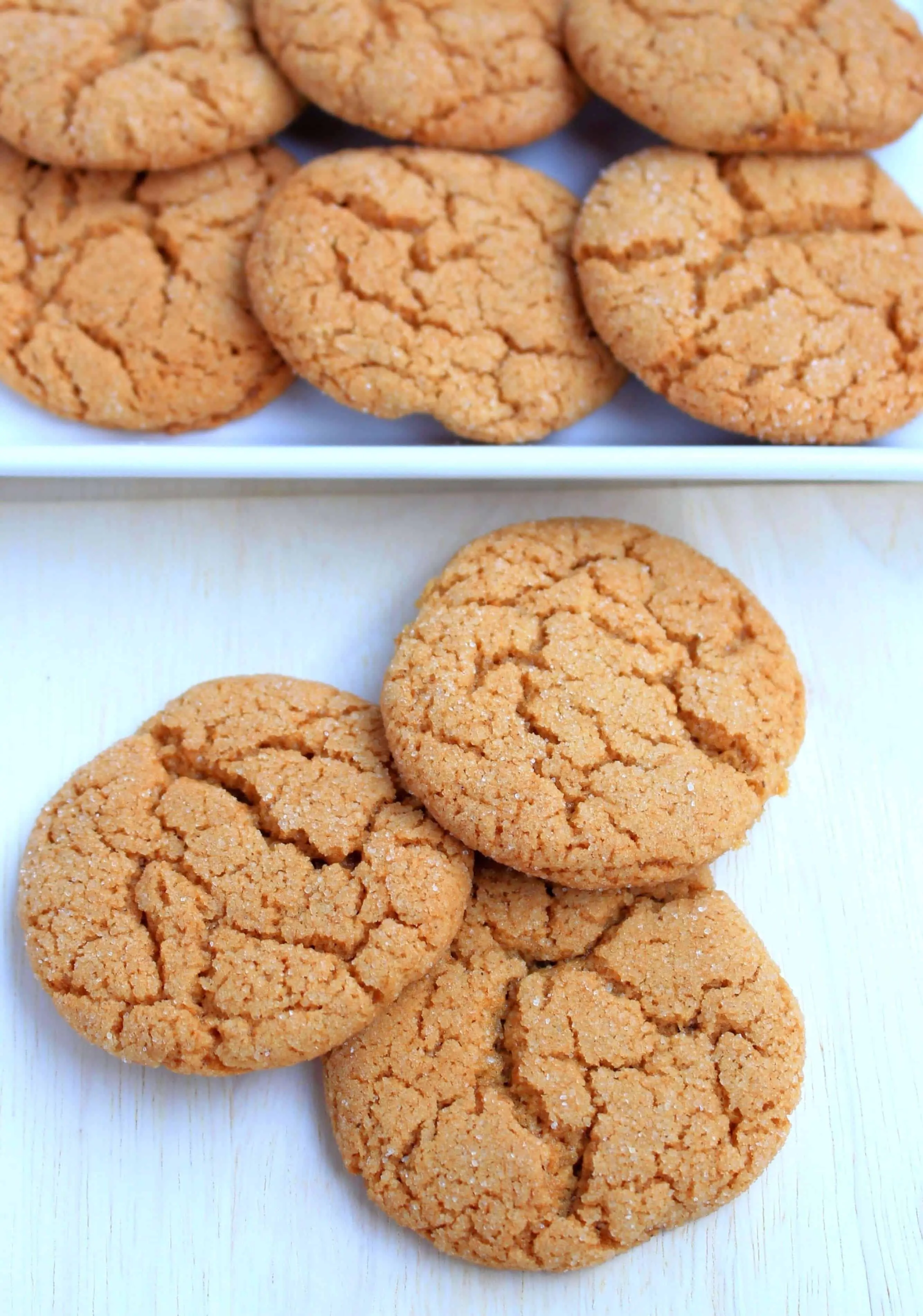 Old fashioned Ginger Cookies - Close up view of final product