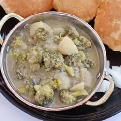Broccoli and potato kurma