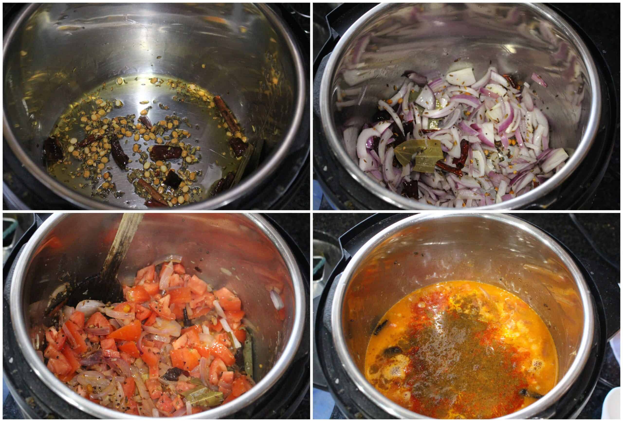 Process shots to saute ingredients and then add tomatoes