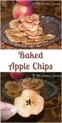 baked apple chips pinterest image