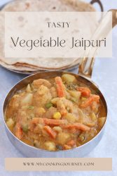 Vegetable Jaipuri with text.