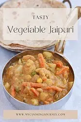 Vegetable Jaipuri with text.
