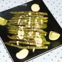 Roasted Asparagus With Creamy Dipping Sauce