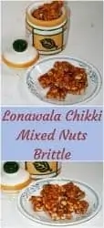 lonawala chikki in white plate