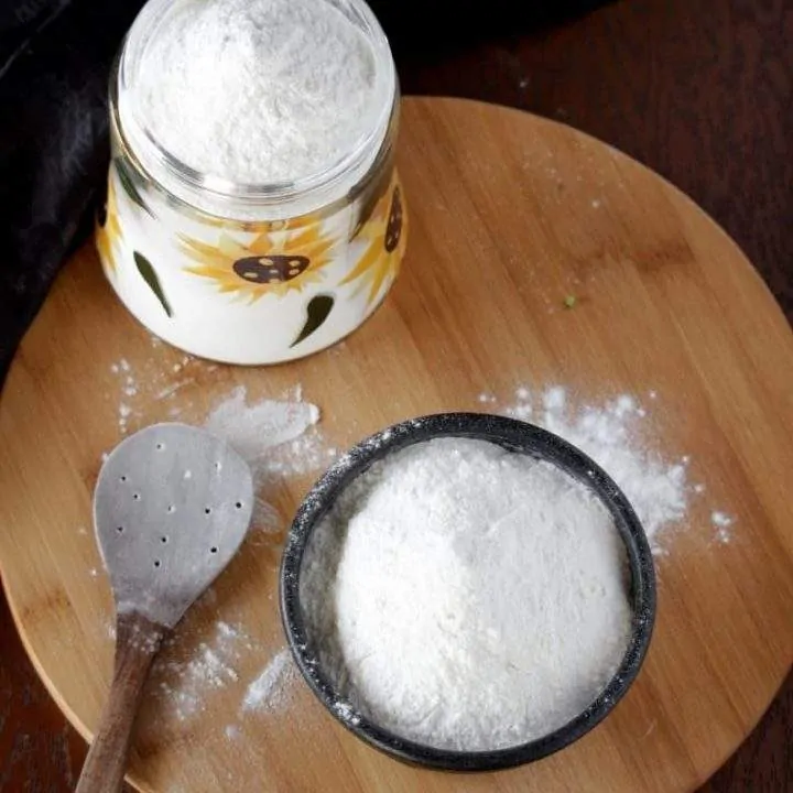 Homemade Rice Flour in a Bowl