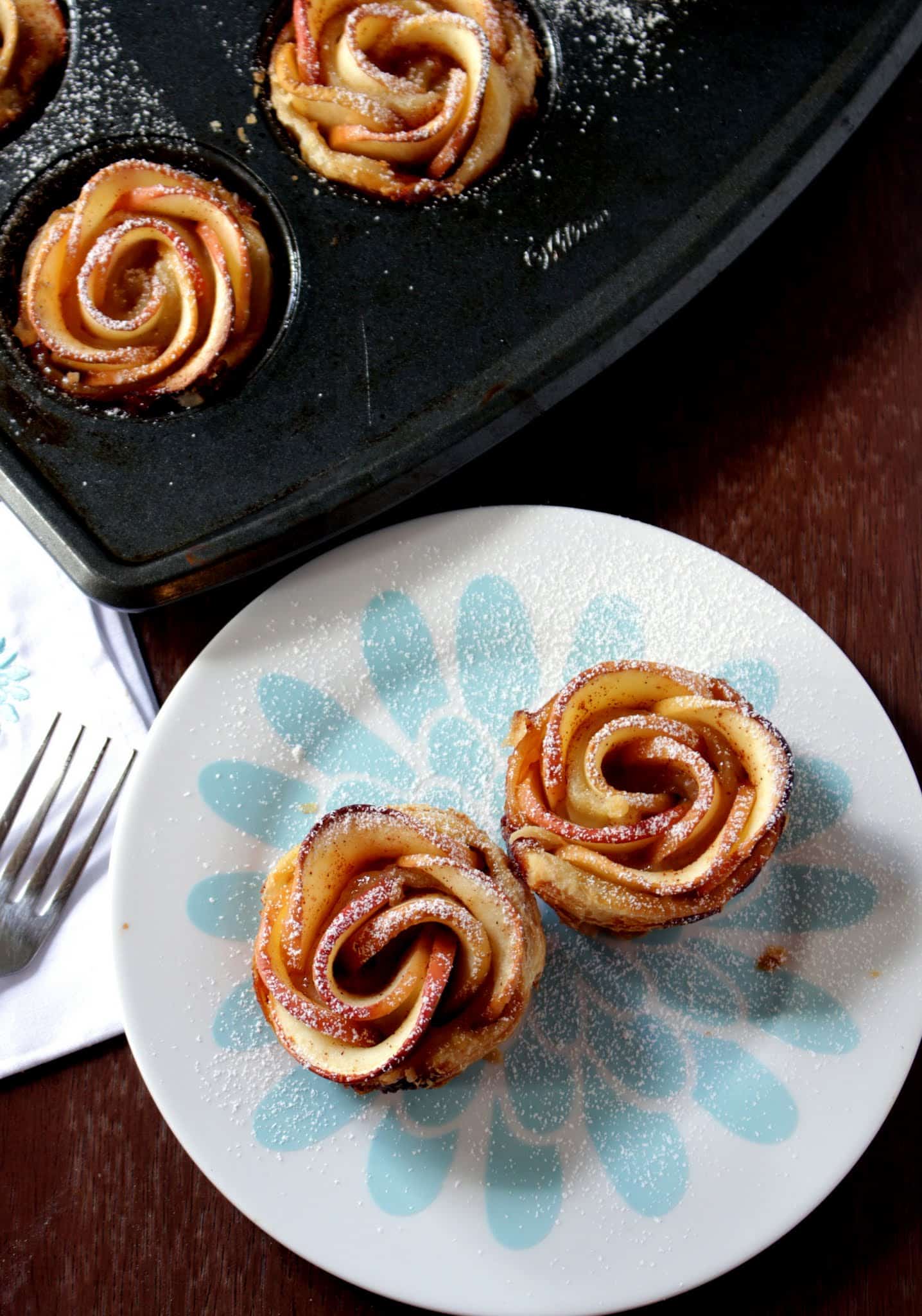 Baked Apple Roses With Puff Pastry - My Cooking Journey