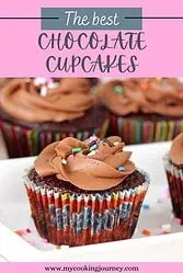chocolate cupcake with chocolate frosting.