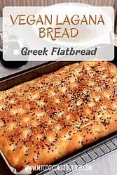 Lagana flatbread with text