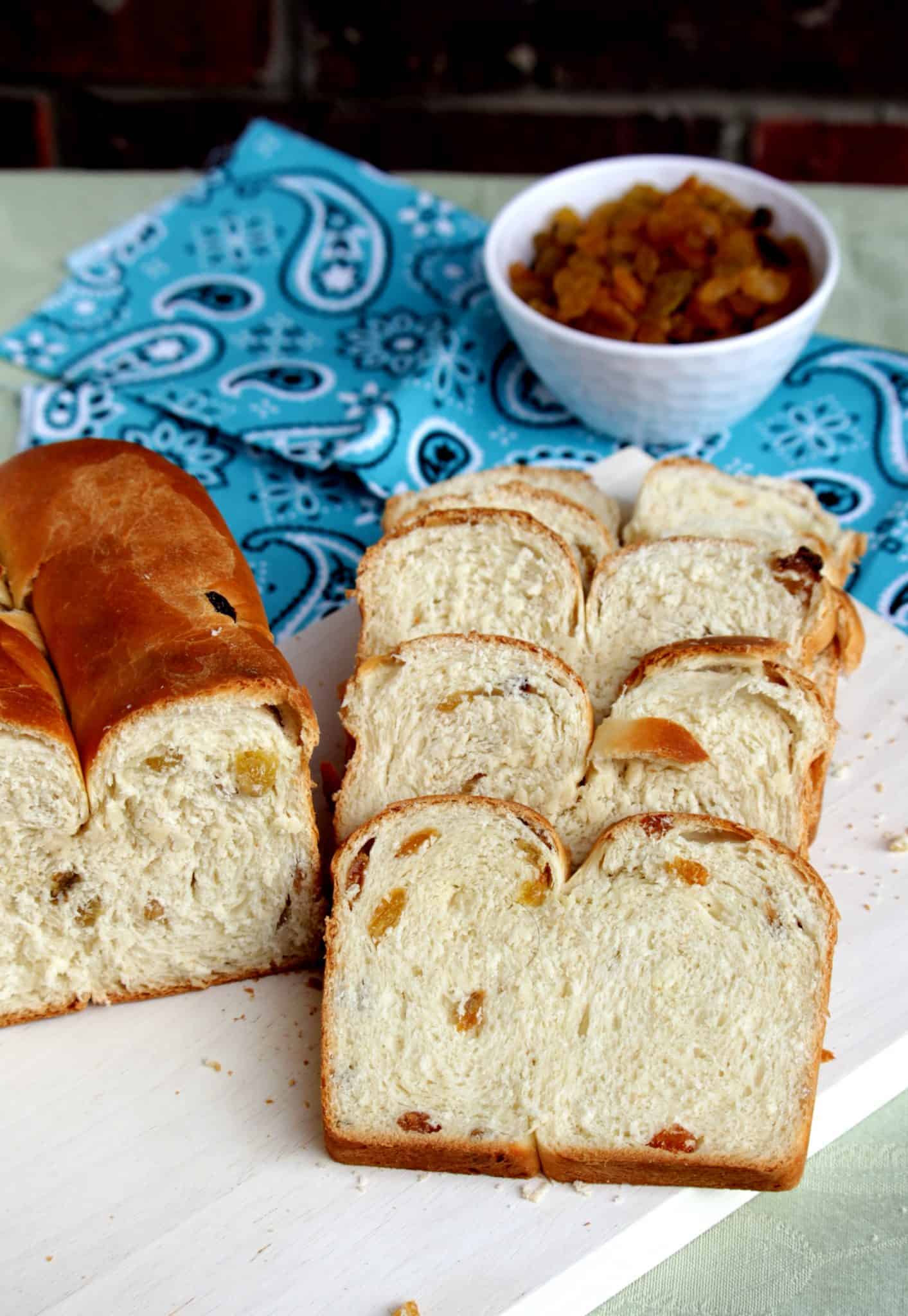 Irish Freckle Bread served in slices