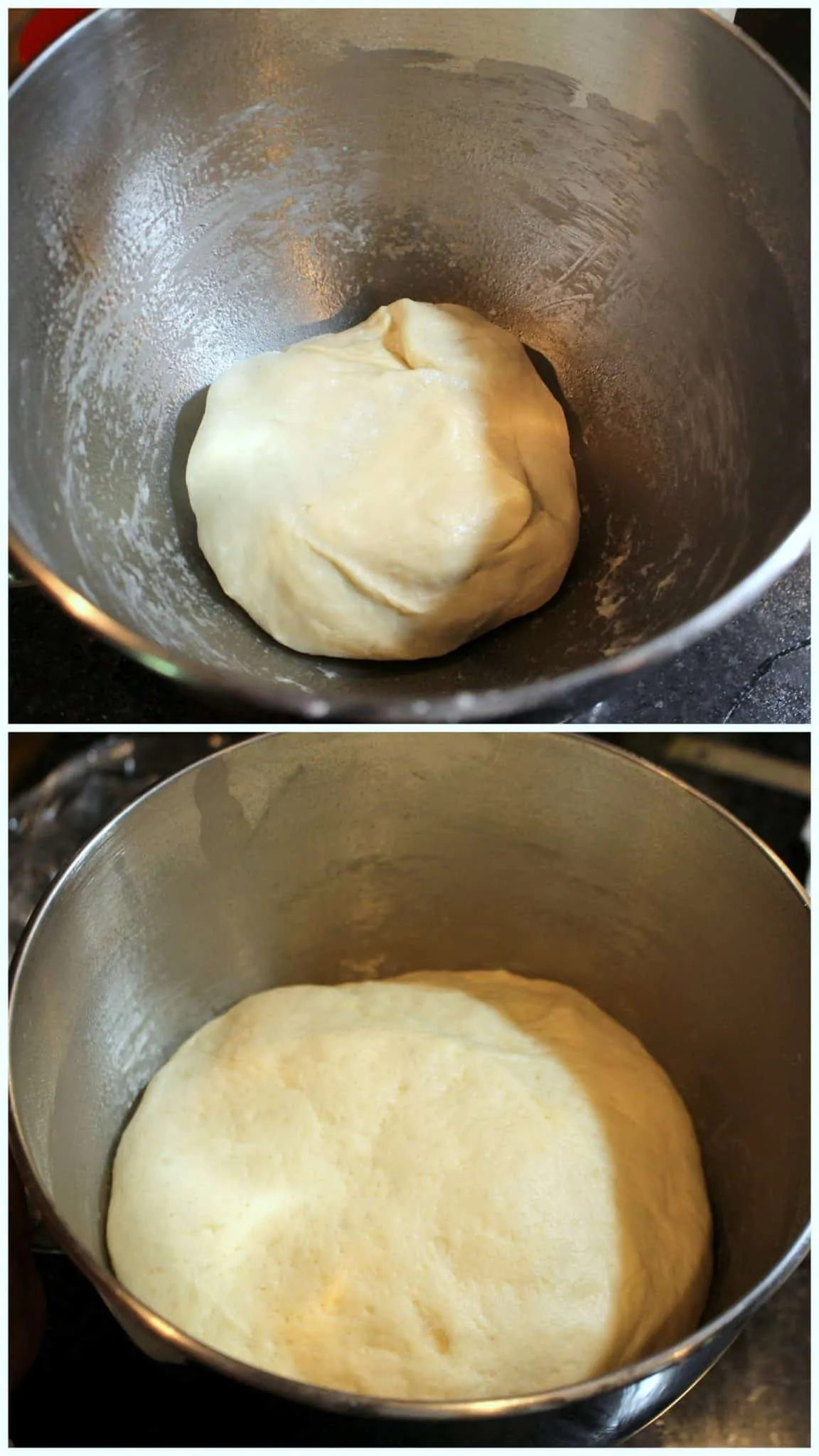 Dough kept for rising