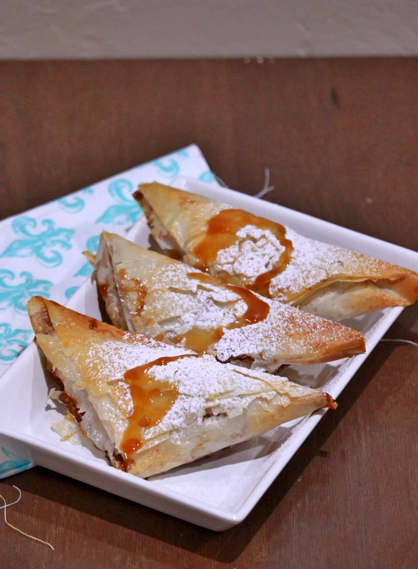 Apple Turnovers with Phyllo (Filo) Pastry Sheets