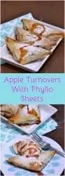 apple turnovers in white plate