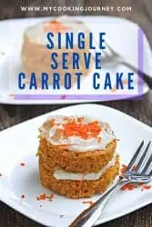 layered single serve carrot cake