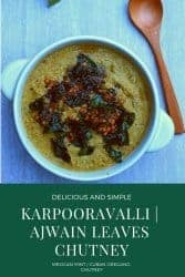 karpooravalli ajwain leaves chutney pinterest image