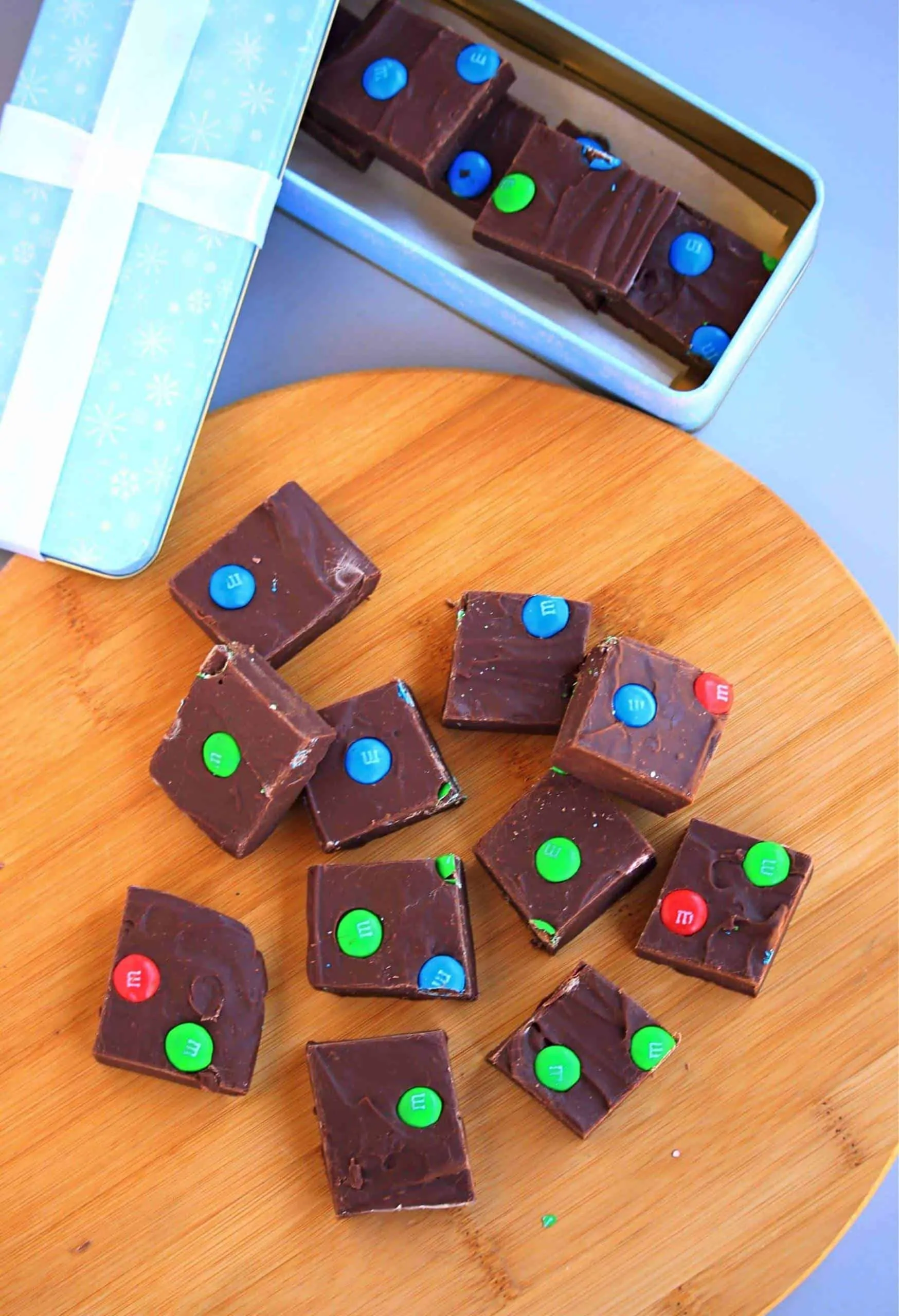 chocolate bars with m&m candy