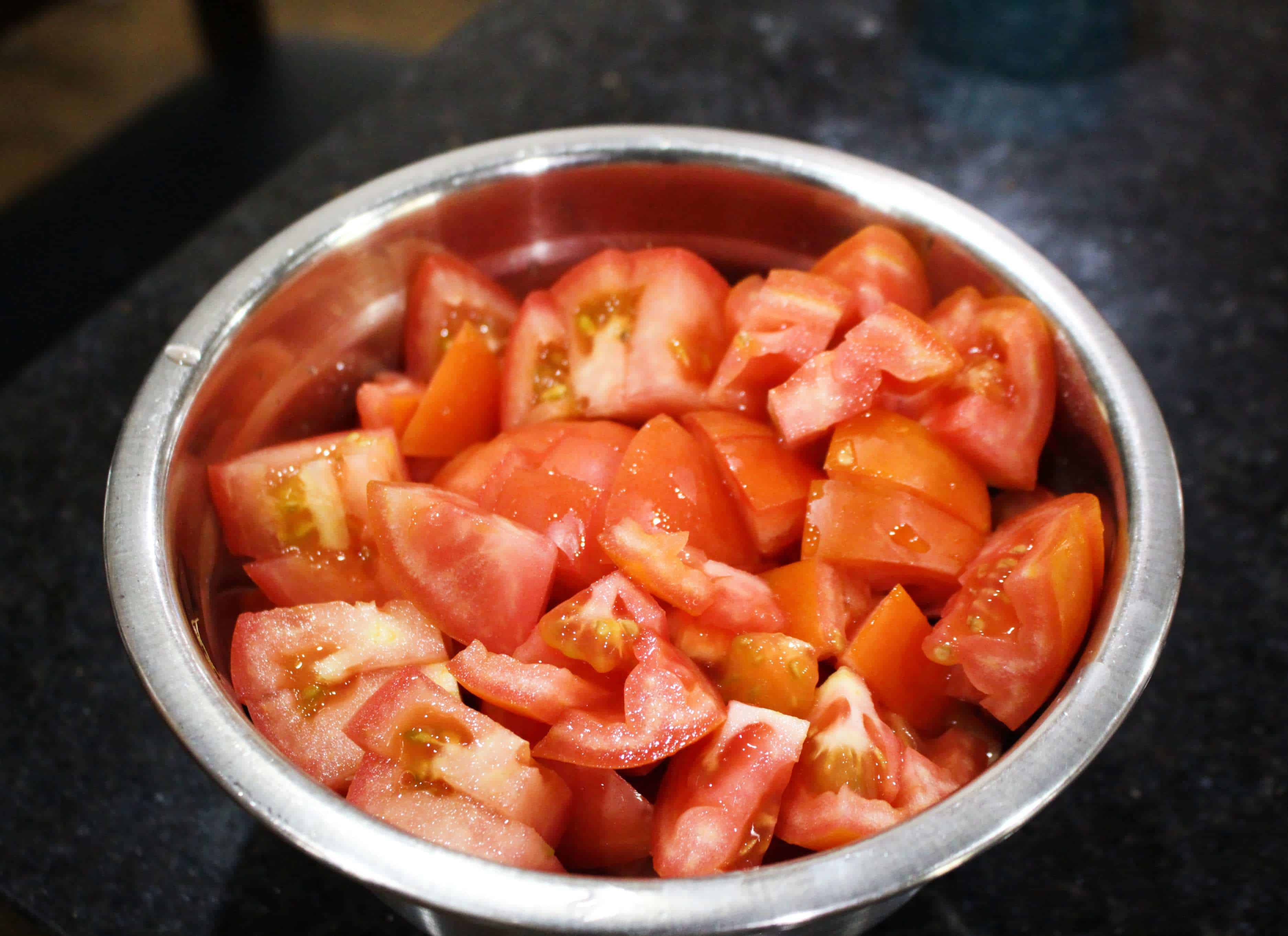 Fresh chopped Tomatoes
