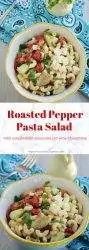 Roasted Pepper Pasta Salad - Pinterest Image