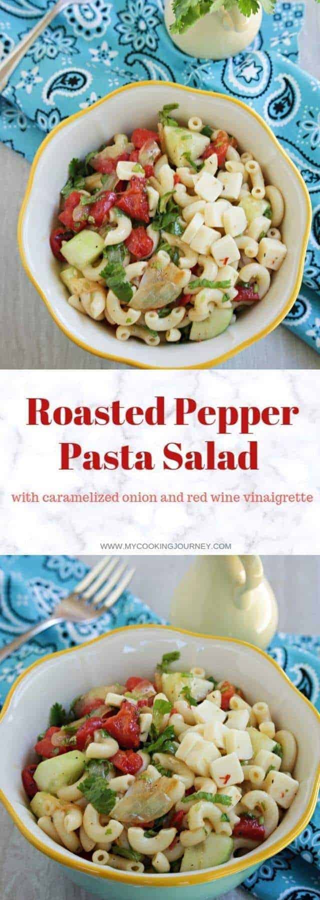 Roasted Pepper Pasta Salad with Simple Vinaigrette