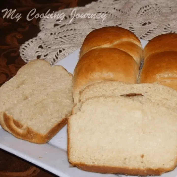 Whole Wheat Bread in a Plate