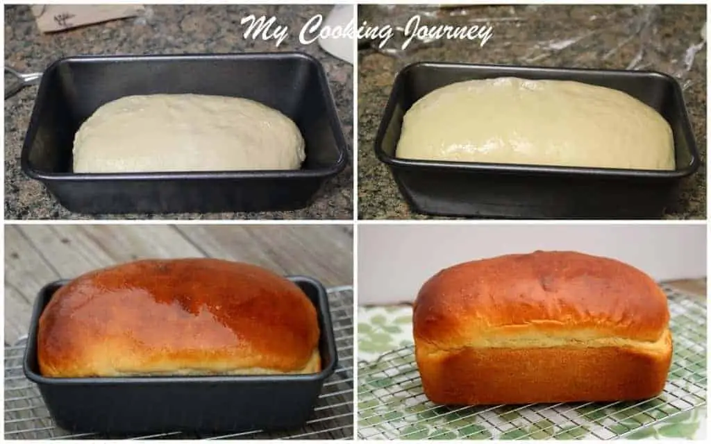Baking the dough in a oven