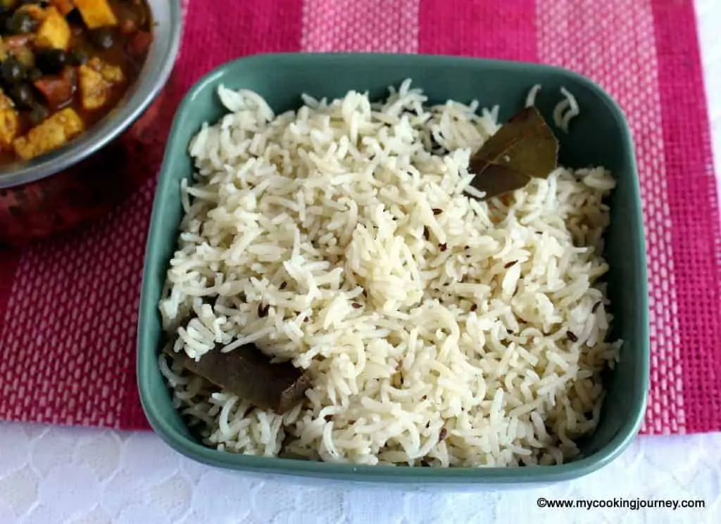  Jeera Pulao served in a bowl