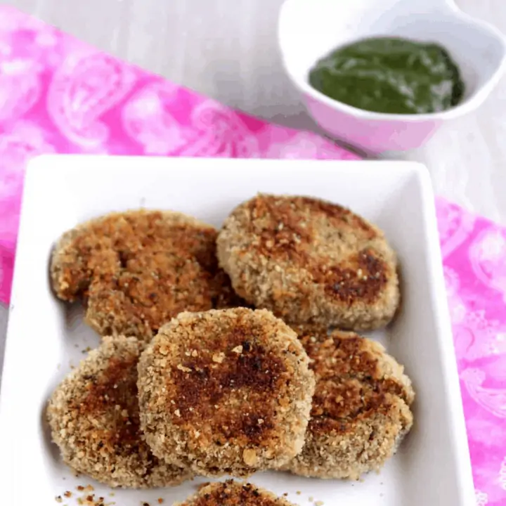 Baked Quinoa Vegetable Cutlet in a tray