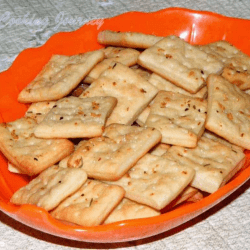 Soda Crackers in a tray