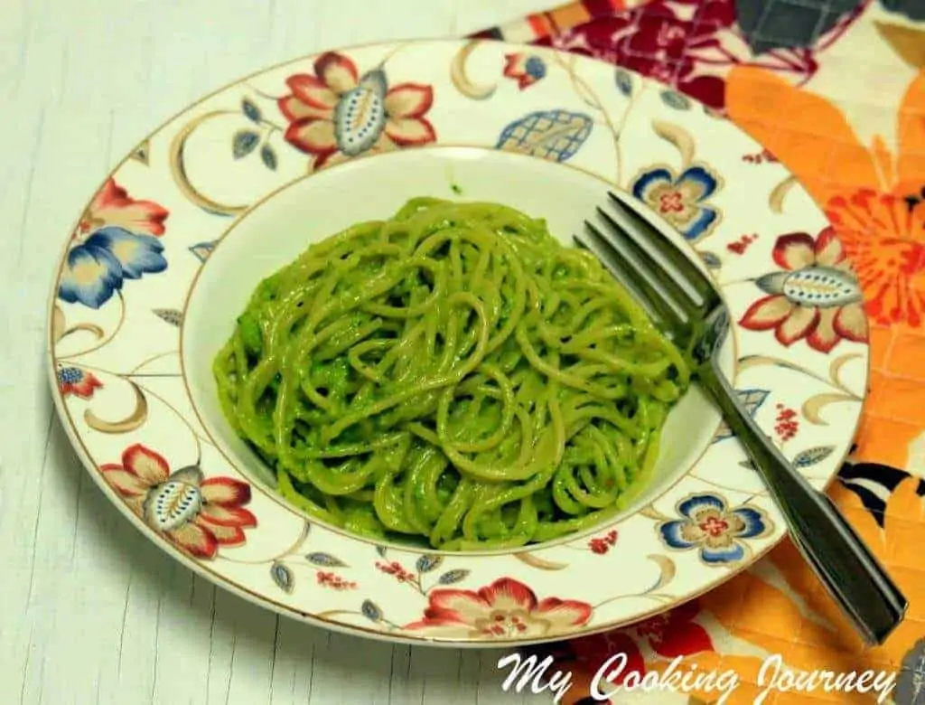 Pesto Alla Genovese in a dish