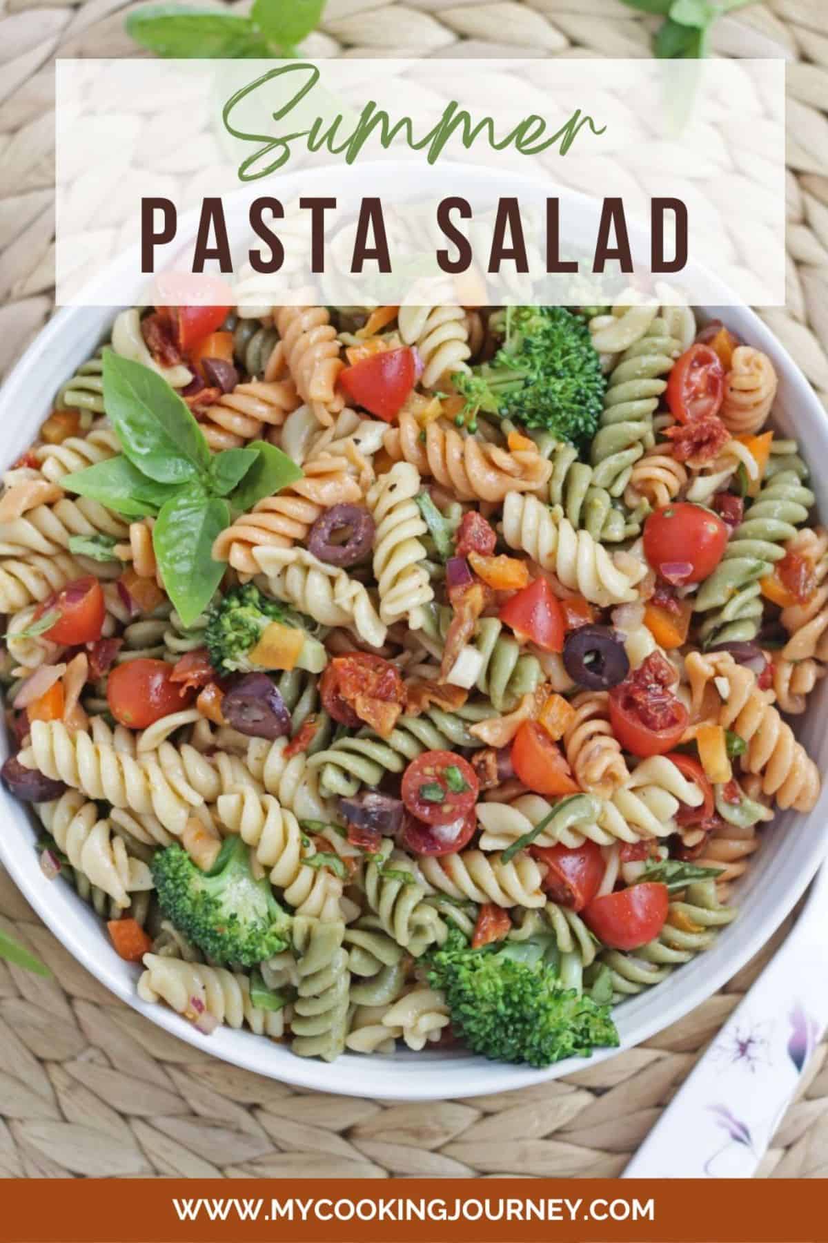 Pasta Salad with Sun Dried Tomatoes - My Cooking Journey