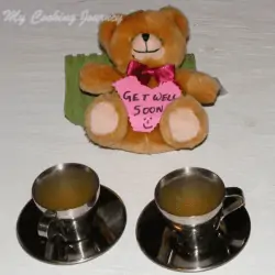 Honey Lemon and Ginger Tea is served