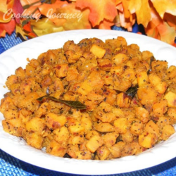 Sweet Potato Curry served in a dish