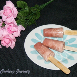 Banana Freezer Pops Beautifully Served with Flowers