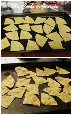 Cooking tortilla chips