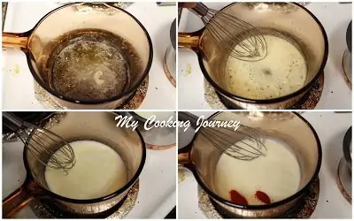 Boiling Milk with salt and chili powder