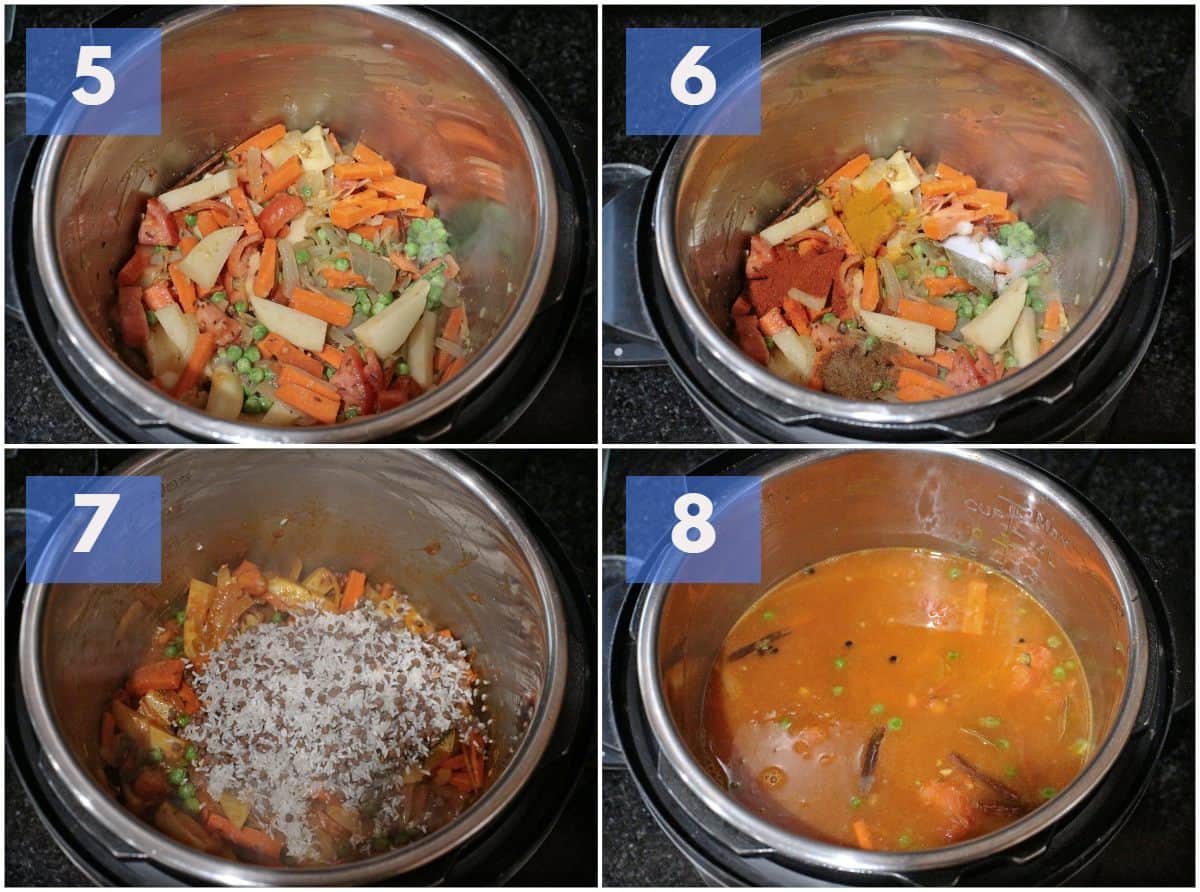 sauteeing vegetables in instant pot