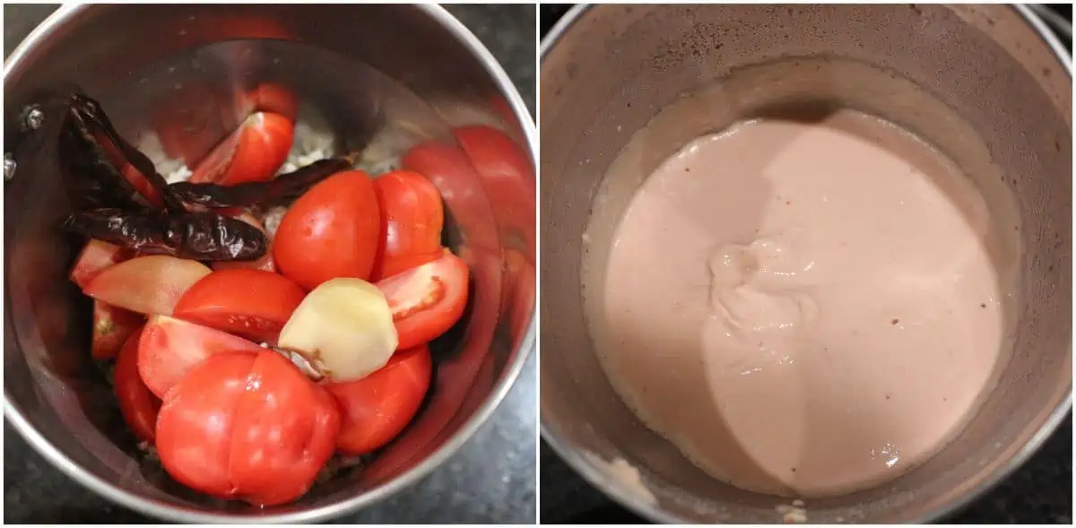 grinding batter for tomato dosai