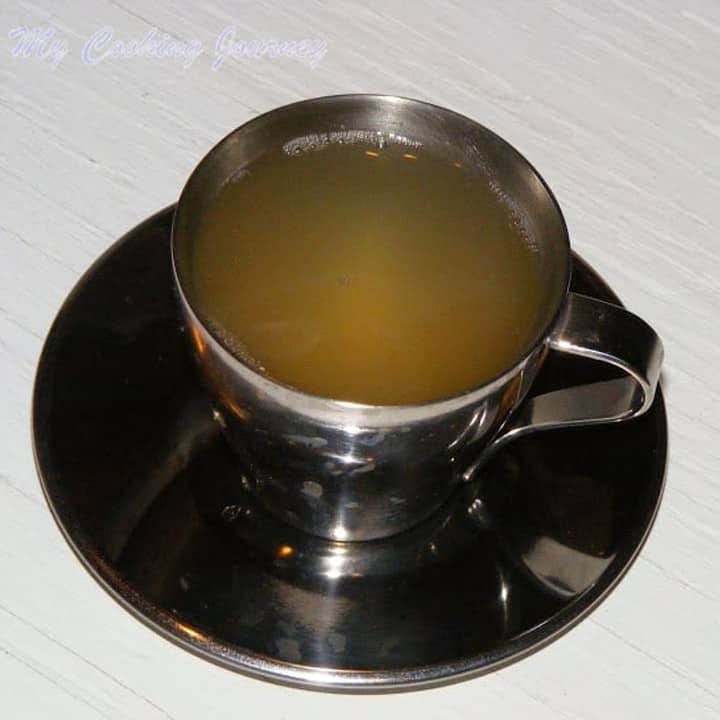 Honey Lemon Ginger Tea in a cup and saucer - Featured Image