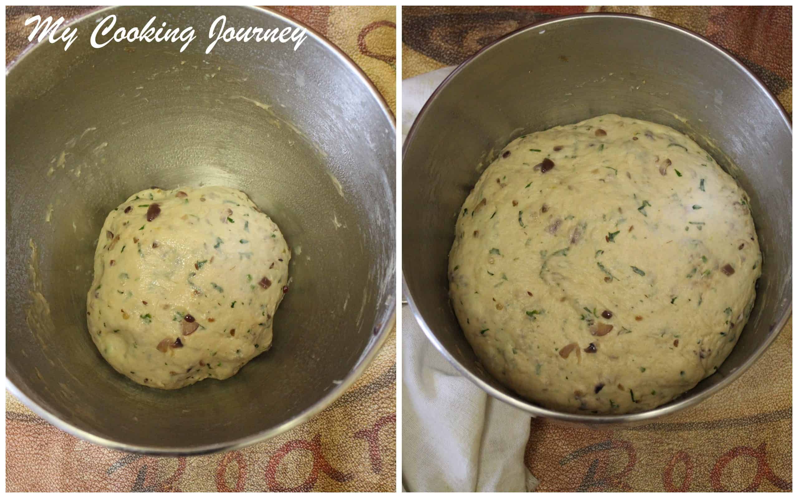 Raising the dough