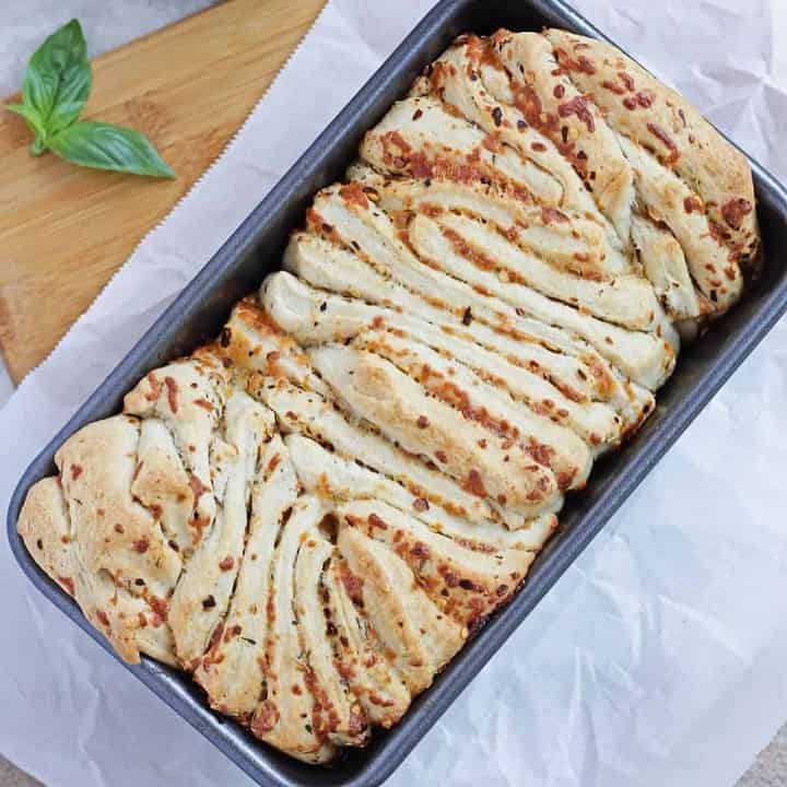 Herb and Cheese Pull Apart Bread - Featured Image