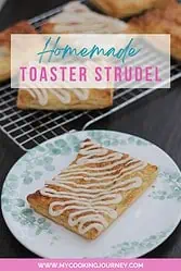 Toaster strudel with text for pinterest.